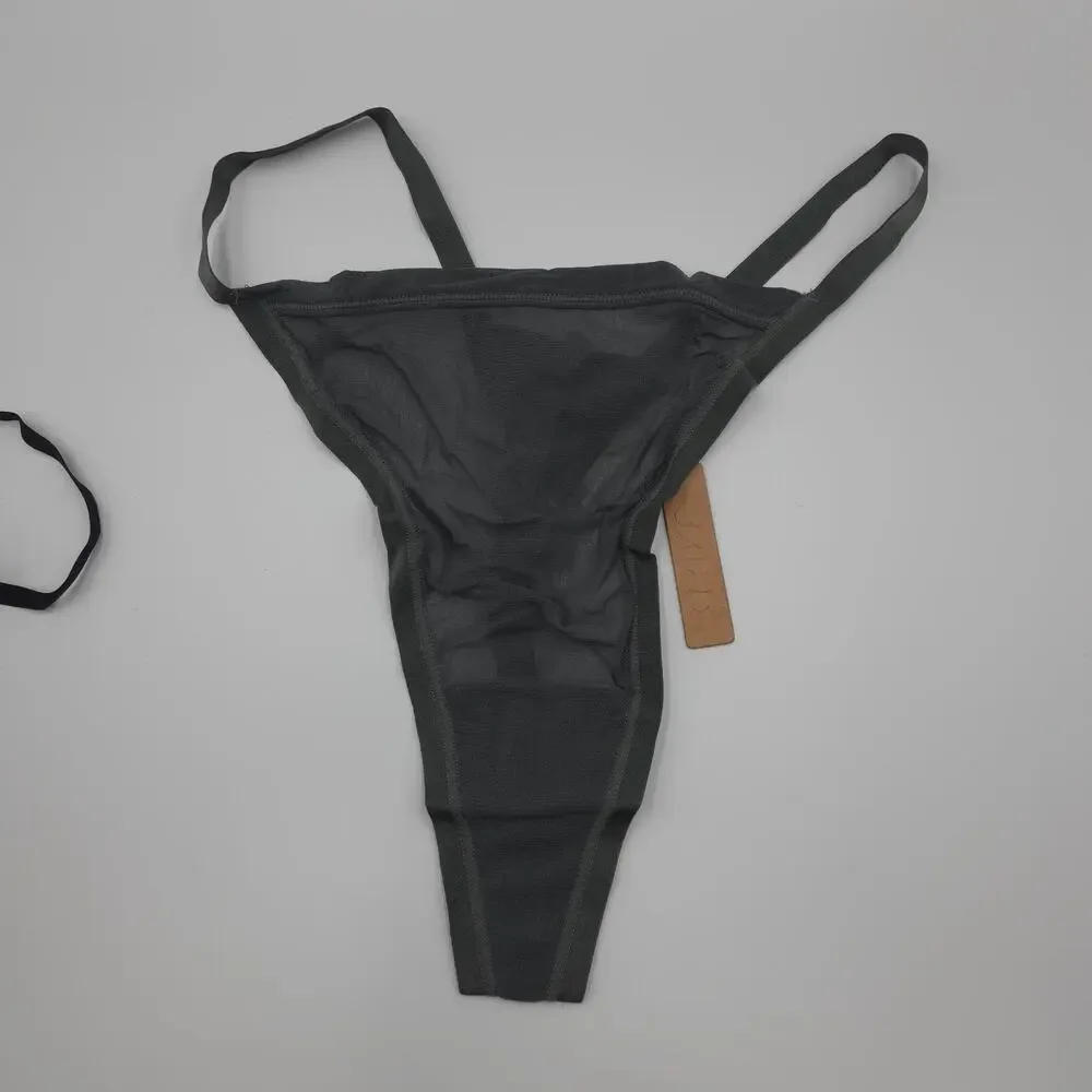 Skims Bundle of Three String Thongs in Deep Sea Onyx Size 4X
